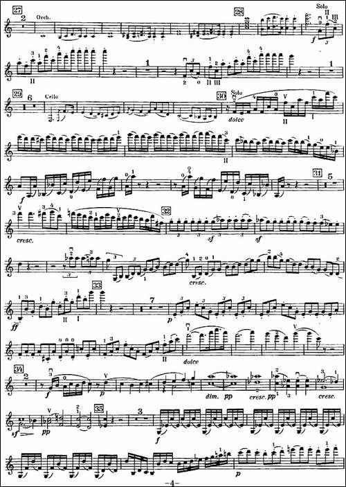 C大调小提琴协奏曲-Op.56-小提琴分谱-提琴谱