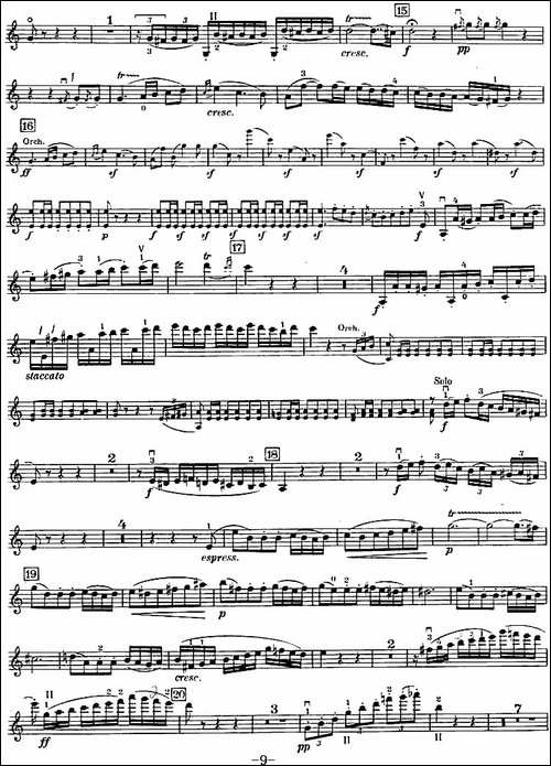 C大调小提琴协奏曲-Op.56-小提琴分谱-提琴谱
