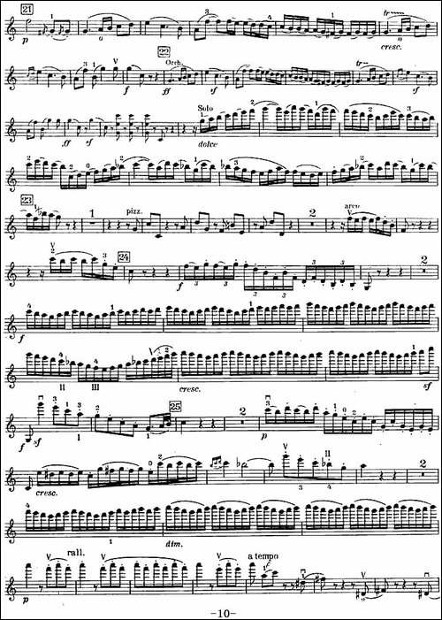 C大调小提琴协奏曲-Op.56-小提琴分谱-提琴谱