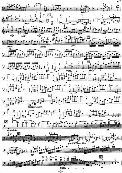 C大调小提琴协奏曲-Op.56-大提琴分谱-提琴谱