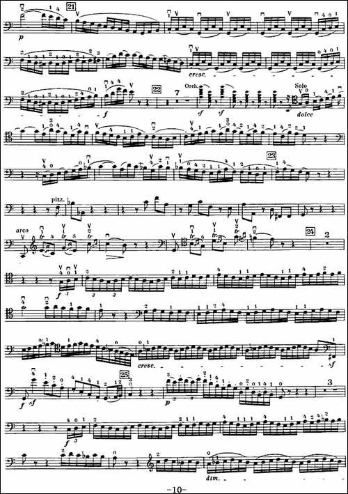 C大调小提琴协奏曲-Op.56-大提琴分谱-提琴谱