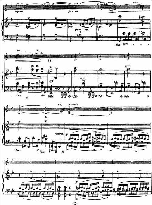 LEGENDE-Op.17-传奇-小提琴+钢琴伴奏-提琴谱