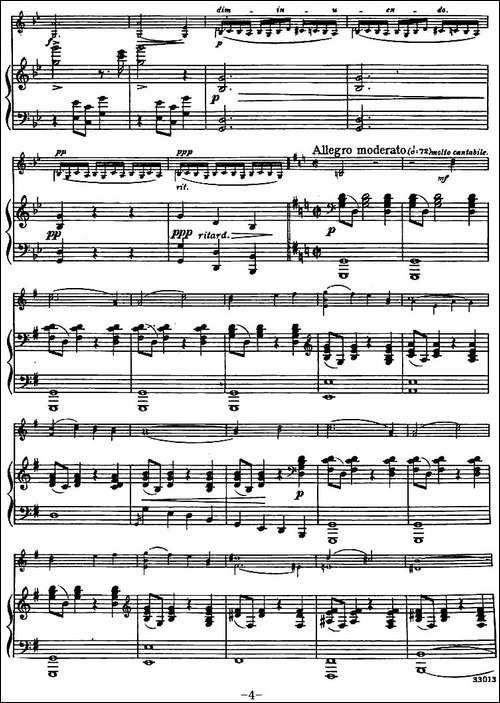 LEGENDE-Op.17-传奇-小提琴+钢琴伴奏-提琴谱