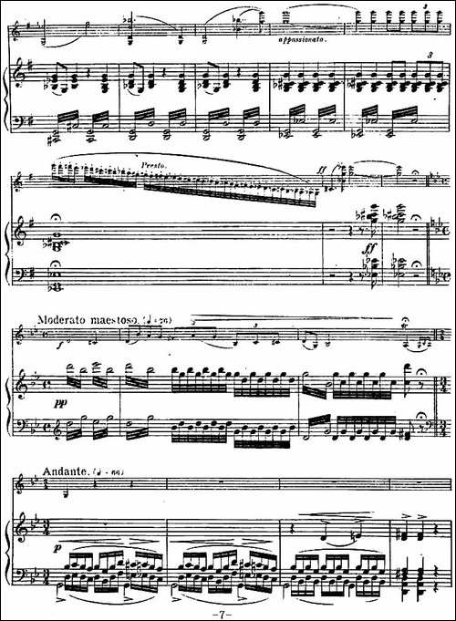 LEGENDE-Op.17-传奇-小提琴+钢琴伴奏-提琴谱