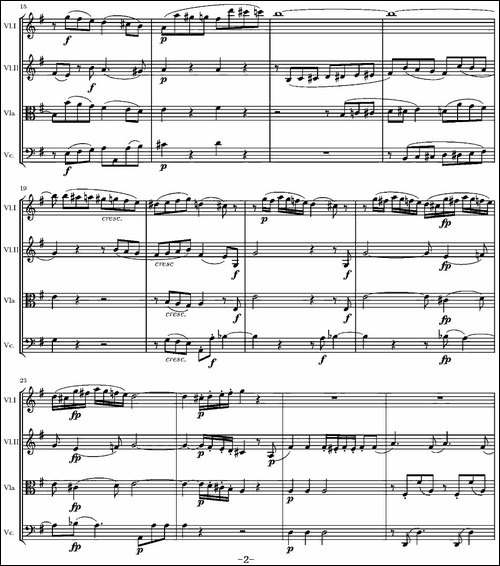 String-Quartet-KV.387-G大调弦乐四重奏-提琴谱