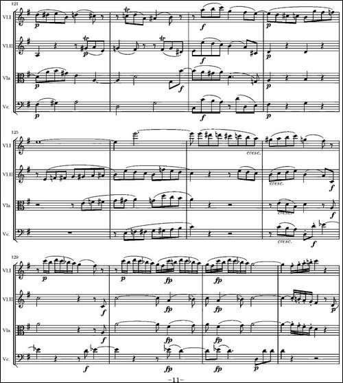 String-Quartet-KV.387-G大调弦乐四重奏-提琴谱
