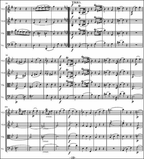String-Quartet-KV.387-G大调弦乐四重奏-提琴谱