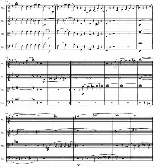 String-Quartet-KV.387-G大调弦乐四重奏-提琴谱