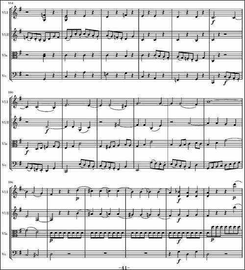 String-Quartet-KV.387-G大调弦乐四重奏-提琴谱