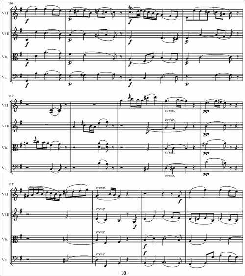 String-Quartet-KV.387-G大调弦乐四重奏-提琴谱