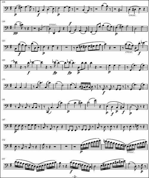 String-Quartet-KV.387-弦乐四重奏大提琴分谱-提琴谱