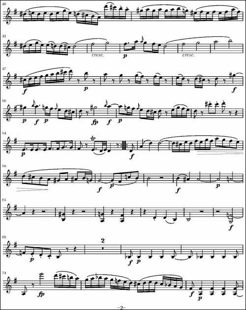 String-Quartet-KV.387-弦乐四重奏第一小提琴分谱-提琴谱