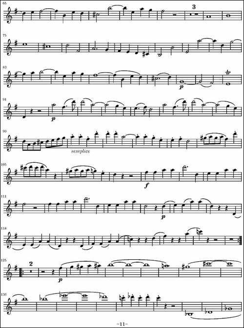 String-Quartet-KV.387-弦乐四重奏第一小提琴分谱-提琴谱