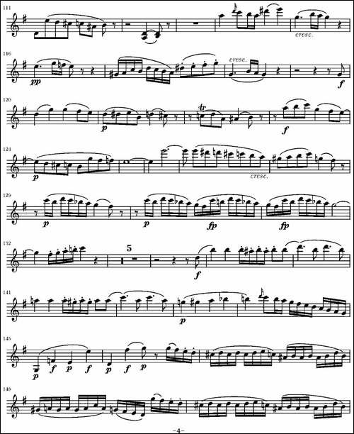 String-Quartet-KV.387-弦乐四重奏第一小提琴分谱-提琴谱