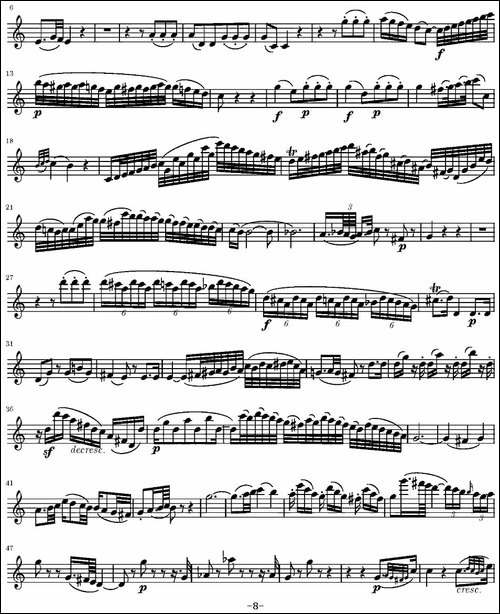 String-Quartet-KV.387-弦乐四重奏第一小提琴分谱-提琴谱