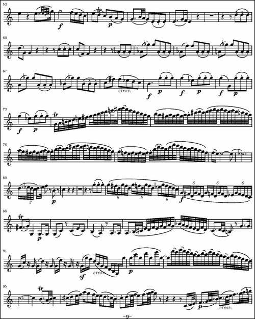 String-Quartet-KV.387-弦乐四重奏第一小提琴分谱-提琴谱