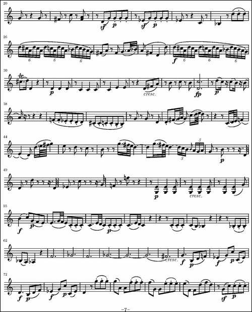 String-Quartet-KV.387-弦乐四重奏第二小提琴分谱-提琴谱