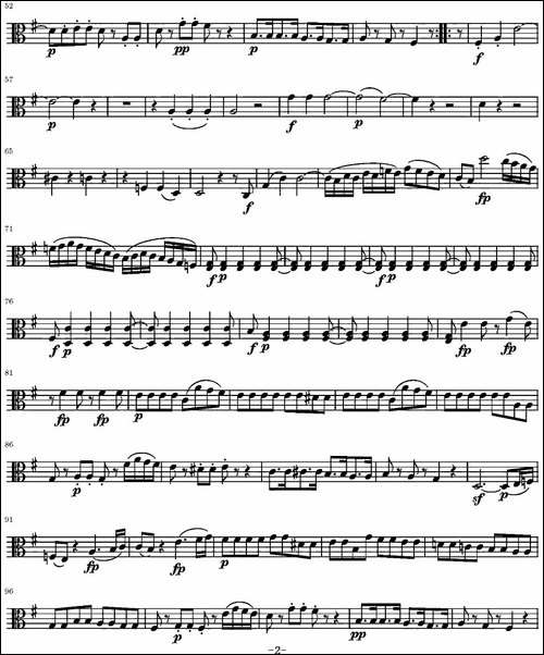 String-Quartet-KV.387-弦乐四重奏中提琴分谱-提琴谱