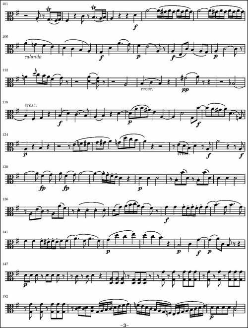 String-Quartet-KV.387-弦乐四重奏中提琴分谱-提琴谱