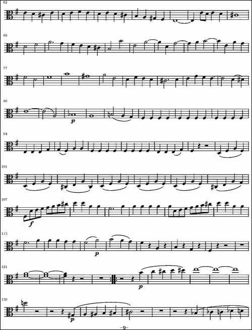 String-Quartet-KV.387-弦乐四重奏中提琴分谱-提琴谱