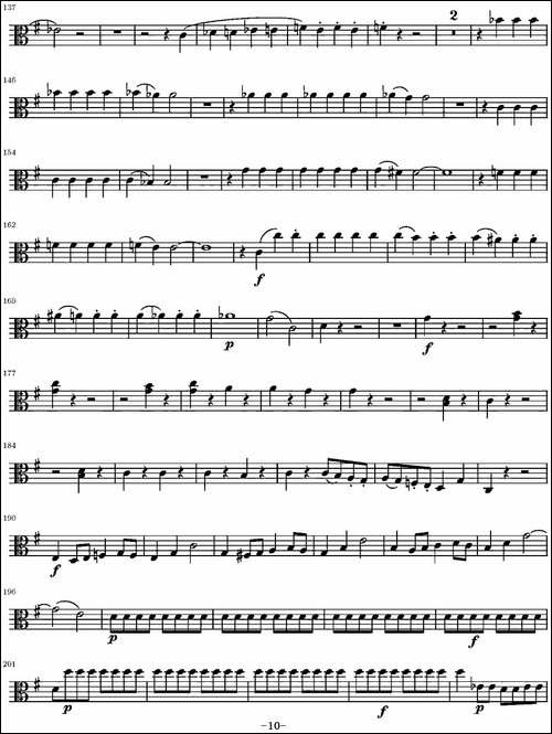 String-Quartet-KV.387-弦乐四重奏中提琴分谱-提琴谱