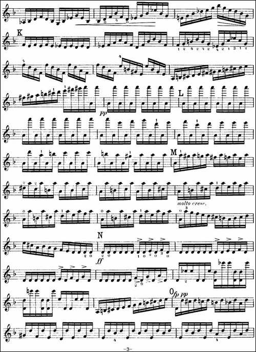 MOTO-PERPETUO-无穷动-提琴谱