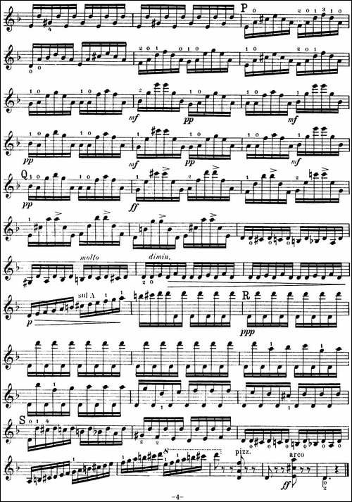 MOTO-PERPETUO-无穷动-提琴谱