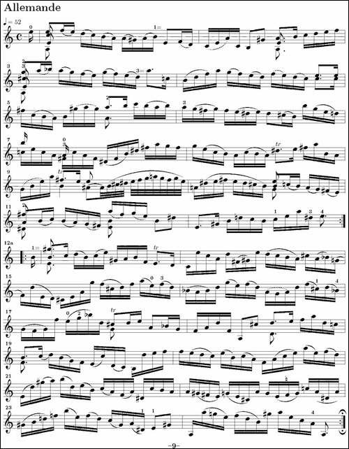 Six-Suite-Violincello-Solo-senza-Basso-Suite-II-6首无伴奏大提琴组-提琴谱