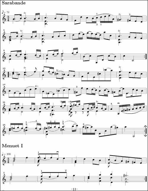 Six-Suite-Violincello-Solo-senza-Basso-Suite-II-6首无伴奏大提琴组-提琴谱