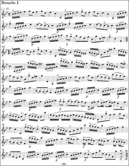 Six-Suite-Violincello-Solo-senza-Basso-Suite-IV-6首无伴奏大提琴组-提琴谱