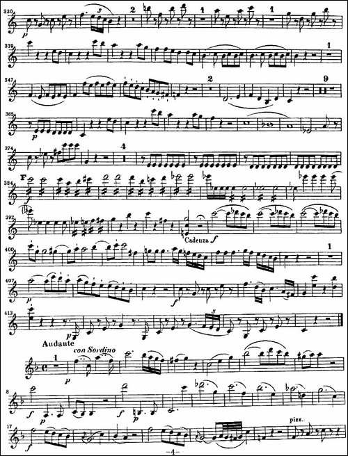 Piano-Concerto-No.21-第二十一号钢琴协奏曲-提琴谱
