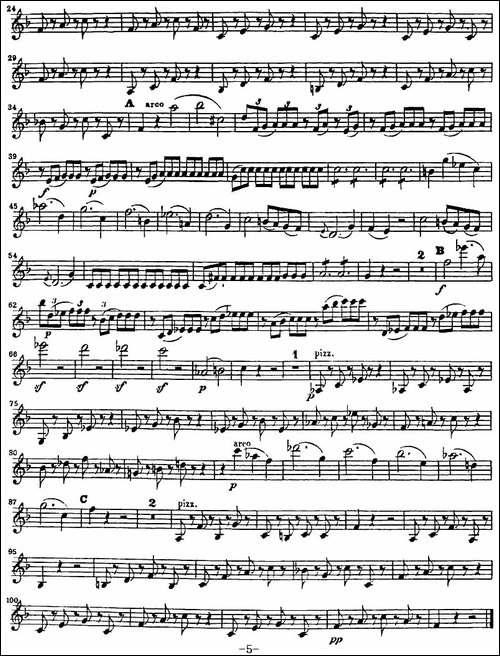 Piano-Concerto-No.21-第二十一号钢琴协奏曲-提琴谱