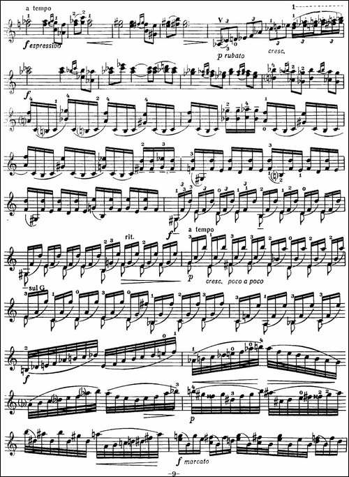 小提琴协奏曲-A.David-Oistrakh-提琴谱