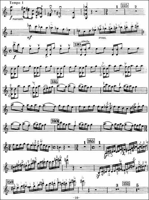 小提琴协奏曲-A.David-Oistrakh-提琴谱