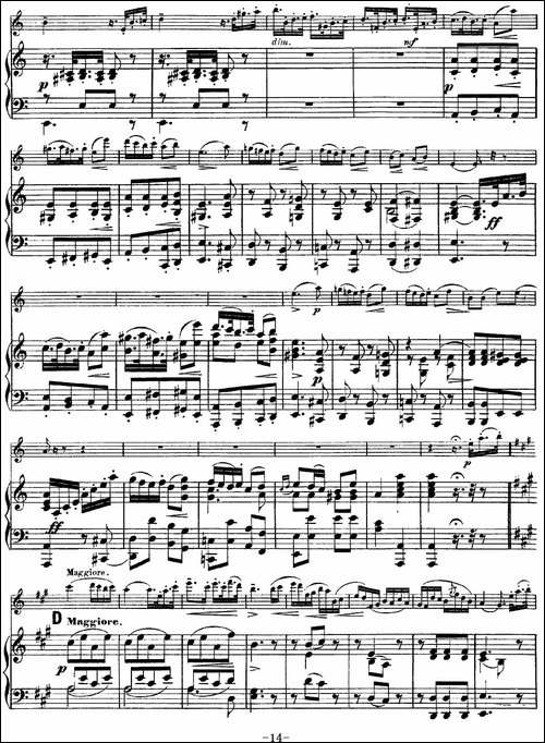 Rode-Concerto-No.7-in-A-Major-小提琴+钢琴伴奏-提琴谱