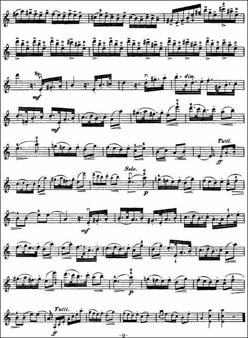 Rode-Concerto-No.7-in-A-Major-小提琴分谱-提琴谱