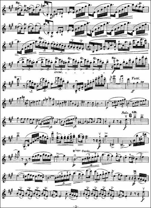 Rode-Concerto-No.7-in-A-Major-小提琴分谱-提琴谱