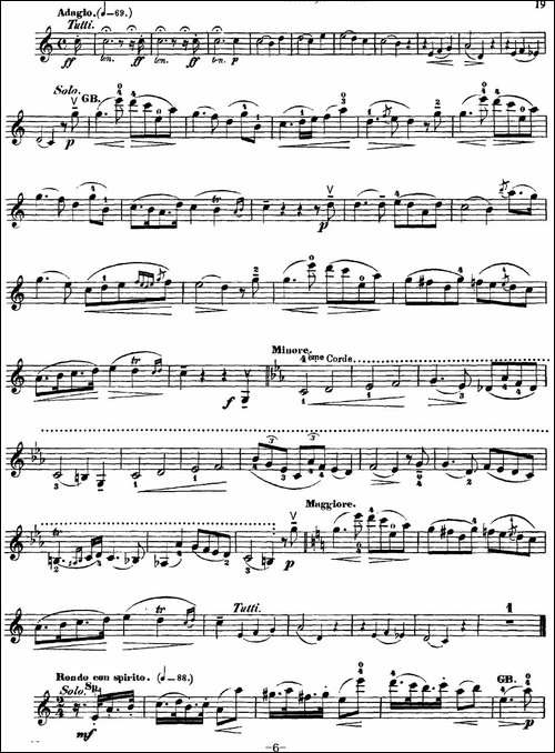 Rode-Concerto-No.7-in-A-Major-小提琴分谱-提琴谱