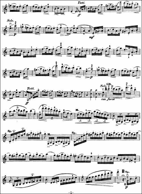 Rode-Concerto-No.7-in-A-Major-小提琴分谱-提琴谱