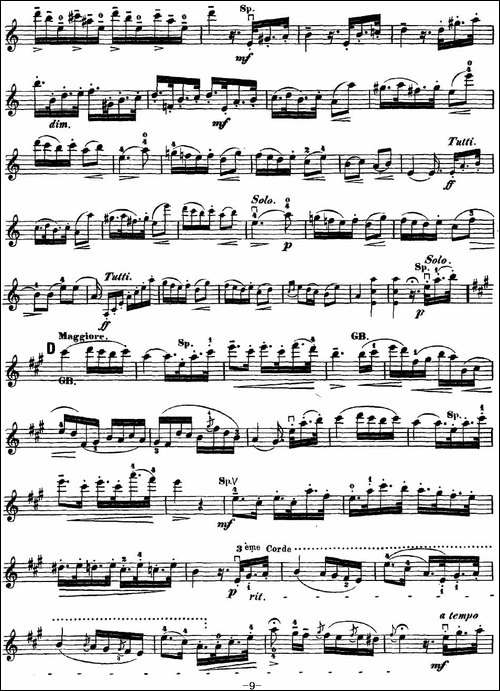 Rode-Concerto-No.7-in-A-Major-小提琴分谱-提琴谱