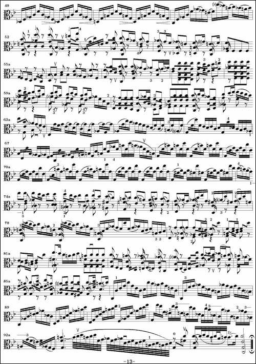 Bach-Sonata-BWV1001-无伴奏小提琴组曲-提琴谱