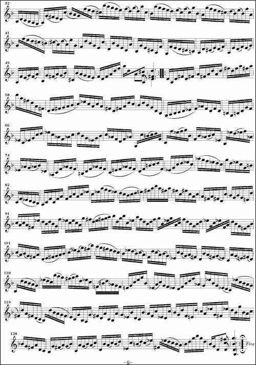 Bach-Sonata-BWV1001-无伴奏小提琴组曲-提琴谱