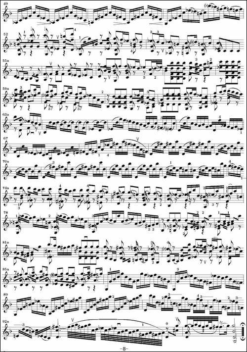 Bach-Sonata-BWV1001-无伴奏小提琴组曲-提琴谱