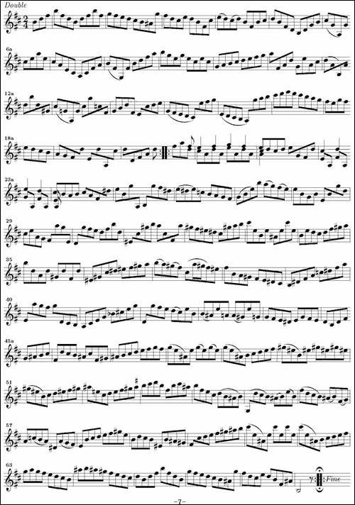 Bach-Sonata-BWV1002-无伴奏小提琴组曲-提琴谱