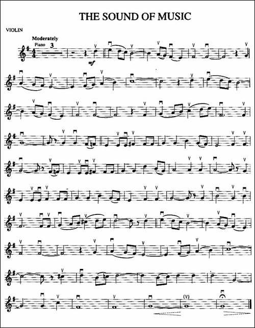 THE-SOUND-OF-MUSIC-音乐之声-提琴谱