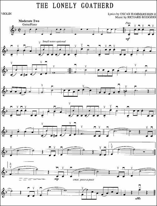 THE-LONELY-GOATHERD-孤独的牧羊人-提琴谱