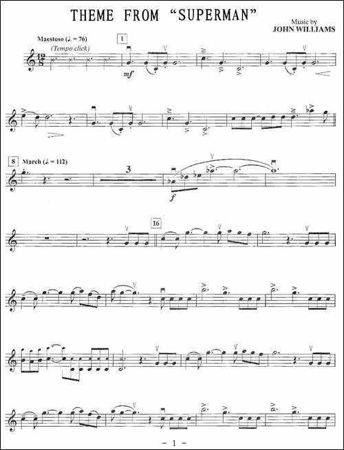 THEME-FROM"SUPERMAN"-超人-提琴谱