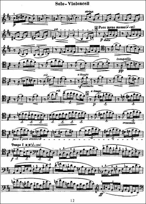 Dvorak---Cello-Concerto-德沃夏克-大提琴协奏曲-[大提琴谱]-提琴谱