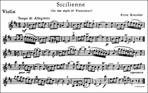 Sicilienne-西西里安舞曲-提琴谱