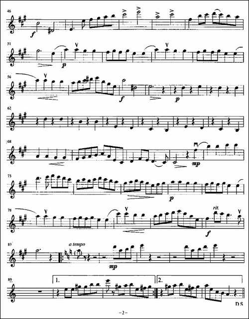 金婚曲-加布瑞尔马利作曲版、四重奏第一小提琴分谱-提琴谱